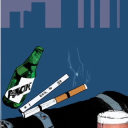 comic, zigarette, bier